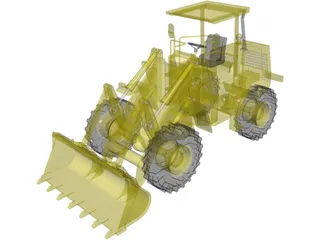 Hydraulic Loader 3D Model preview