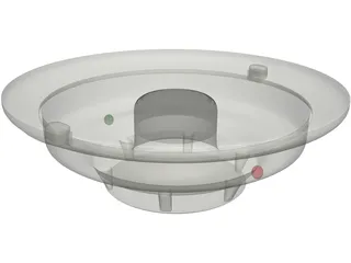 Fire Detector 3D Model preview