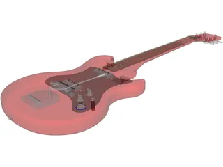 Fender Stratocaster Guitar 3D Model preview