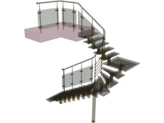 Stairs 3D Model preview
