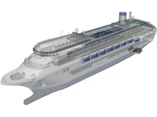 Cruise Ship 3D Model preview