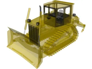 Caterpillar D6R Bulldozer 3D Model preview