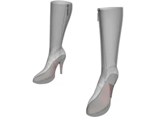 Woman Shoes 3D Model preview