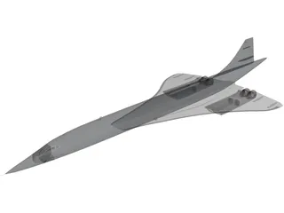 Concorde 3D Model preview