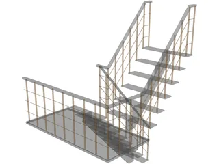 Stair 3D Model preview