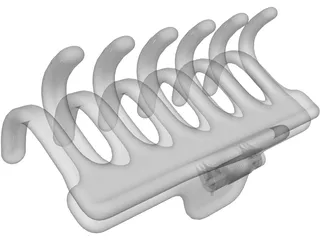 Hairclip 3D Model preview