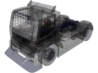 Iveco Stralis Dakarmotors 3D Model preview