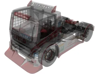Iveco Stralis Lucar Motorsports 3D Model preview