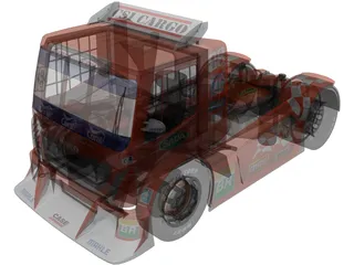 Iveco Stralis Scuderia Iveco 3D Model preview