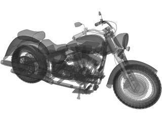 Yamaha XV1600A 3D Model preview