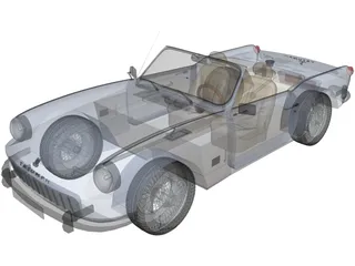Triumph Spitfire Mk2 (1965) 3D Model preview