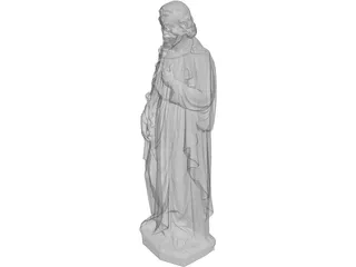 St. Joseph Statue 3D Model preview