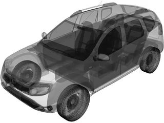 Dacia Duster (2012) 3D Model preview