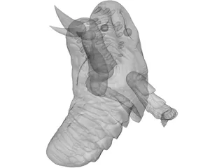 Dragon Head 3D Model preview