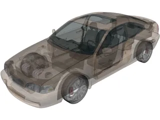 Volvo C70 Coupe 3D Model preview