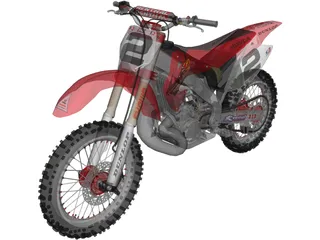 Honda CR 250 3D Model preview