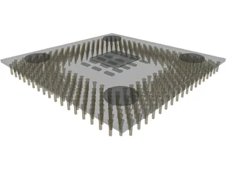 AMD Athlon XP 2100+ Processor 3D Model preview