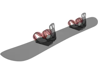 Snowboard 3D Model preview