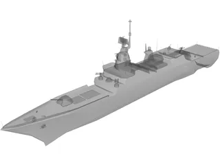 Steregushchiy Battle Ship 3D Model preview