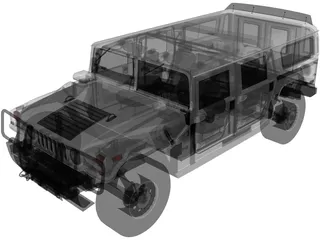 Hummer H1 Alpha 3D Model preview