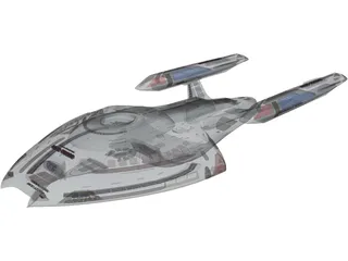 Nova Class Star Ship 3D Model preview
