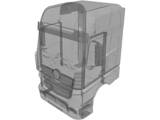 Mercedes-Benz Actros Cabin (2012) 3D Model preview