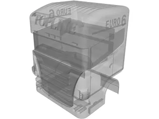 Scania Topline Cabin 3D Model preview
