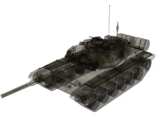T-90A Tank 3D Model preview