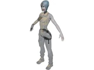 Maya from Borderlands 2 3D Model preview