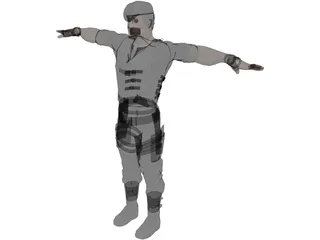 Sylvester Stallone 3D Model preview