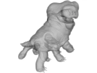 Woola Monster Creature 3D Model preview