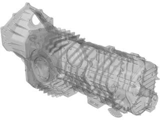 Mendeola HD Gearbox 3D Model preview