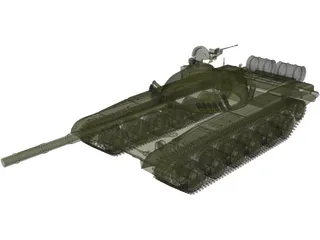 T-72 Tank 3D Model preview