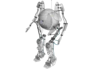 Portal 2 Atlas 3D Model preview
