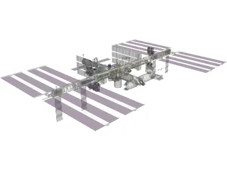 International Space Station (2011) 3D Model preview