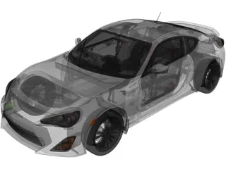 Scion FR-S (2014) 3D Model preview