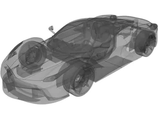 Ferrari LaFerrari 3D Model preview