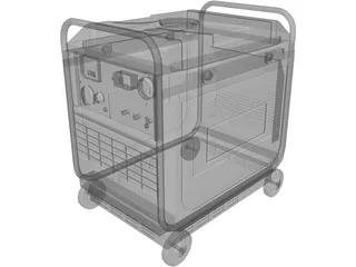 Portable Generator 3D Model preview