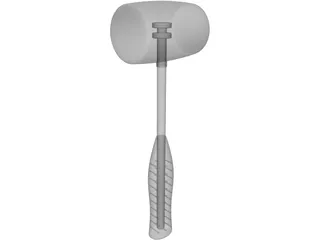 Rubber Hammer 3D Model preview