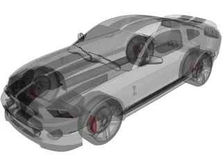 Ford Mustang Shelby GT500 3D Model preview