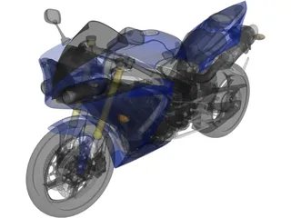 Yamaha R1 (2010) 3D Model preview