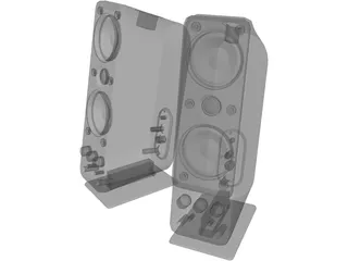 Creative Gigaworks T40 Speakers 3D Model preview