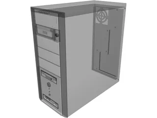 Coolermaster PC 3D Model preview