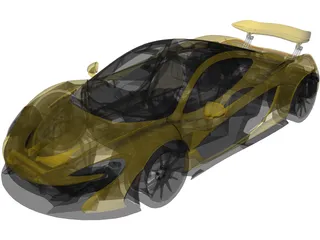McLaren P1 (2014) 3D Model preview