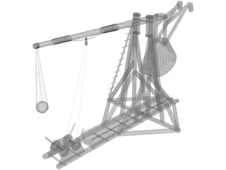 Trebuchet 3D Model preview