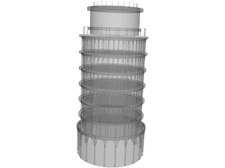 Pisa Tower 3D Model preview