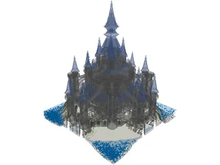 Zelda Castle 3D Model preview