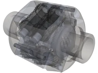TORSEN Differential 3D Model preview