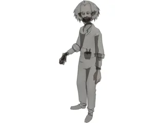 Emmett Brown 3D Model preview
