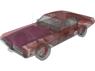 Mercury Cougar 3D Model preview
